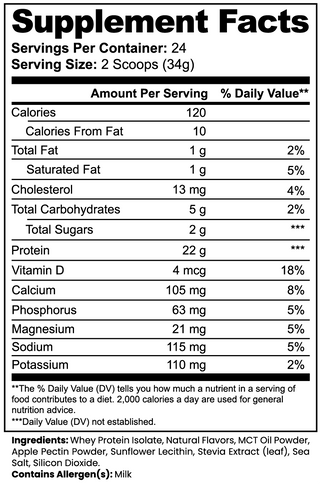 Advanced 100% Whey Protein Isolate – Smooth & Creamy Vanilla Flavor