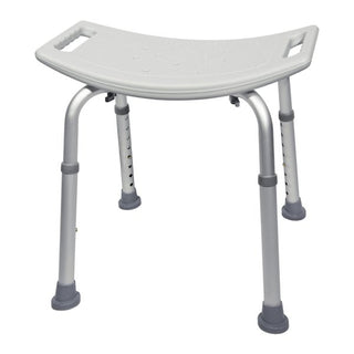 McKesson Aluminum Bath Bench Without Backrest, 15½ – 19½ Inch, Gray